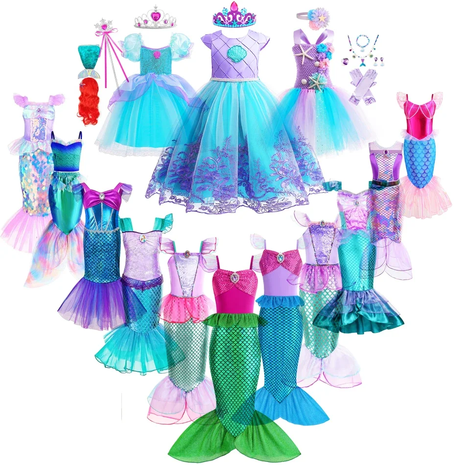 Baby Clothing Sizes - Mermaid Dress Girls Kids Cosplay Dresses