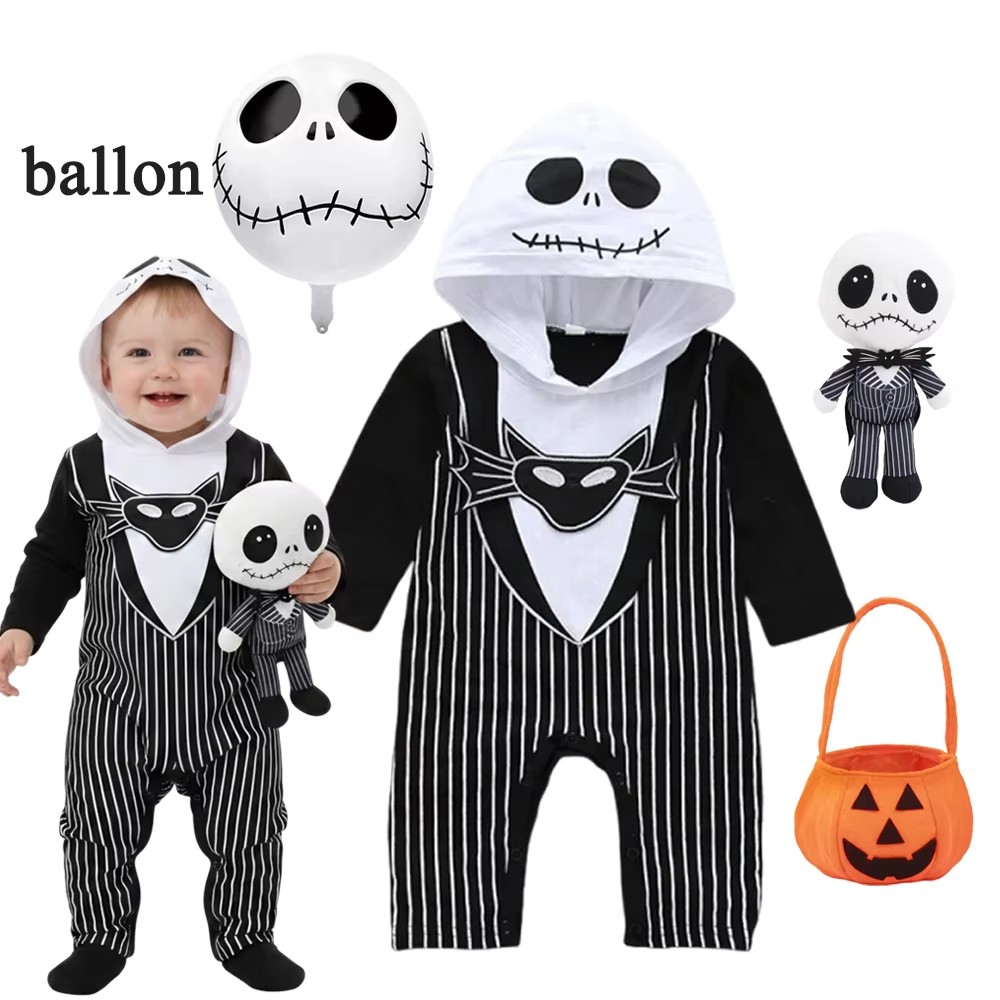 Baby Boys Hooded Romper Hallow - Baby Clothing Boy recension och pris