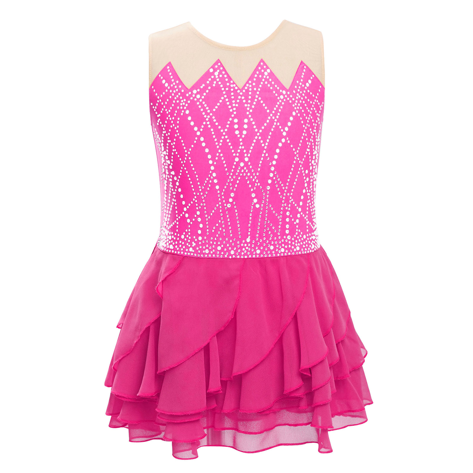 Girls Mesh Figure Skating Dres - Baby Clothing Sizes recension och pris